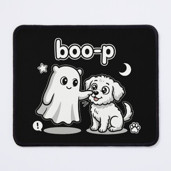 Item preview, Boo-p Ghost Booping Dog Nose Halloween Cute Puppy Ghost designed and sold by Zizo-DR44.