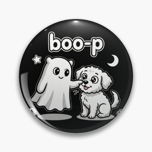 Item preview, Boo-p Ghost Booping Dog Nose Halloween Cute Puppy Ghost  designed and sold by Zizo-DR44.