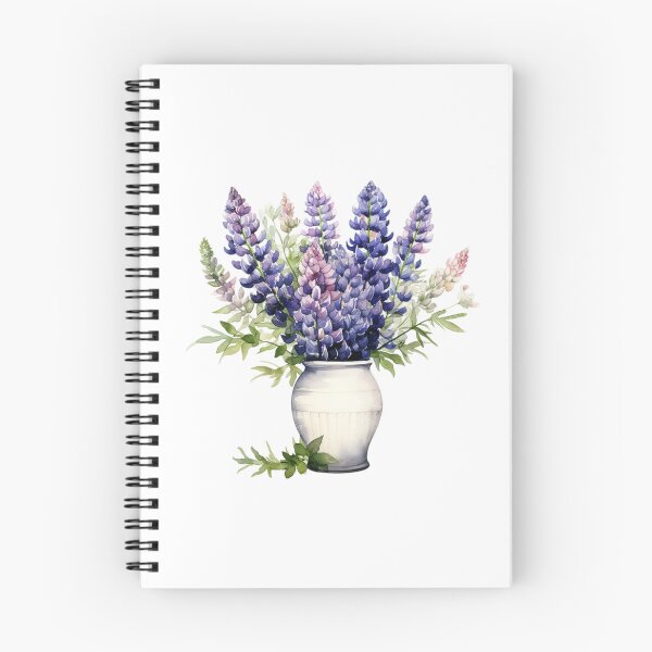 Item preview, Lupine Flower Vase | Elegant Botanical Floral Art designed and sold by Mandayartstudio.