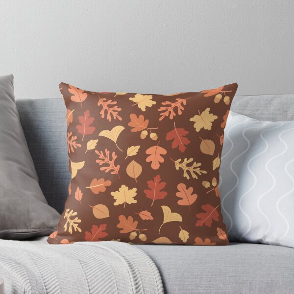 Item preview, Cozy Warm Chocolate Brown Autumn Leaf Acorn designed and sold by FestivityFinds.
