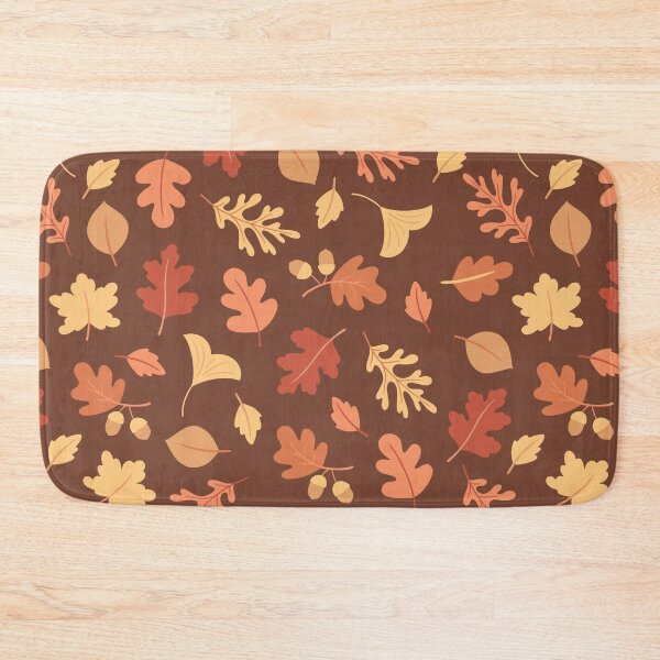 Item preview, Cozy Warm Chocolate Brown Autumn Leaf Acorn designed and sold by FestivityFinds.