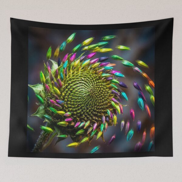 Item preview, Colorful Sunflower Swirl designed and sold by Tridentulus.