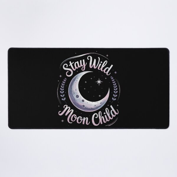 Item preview, Stay Wild Moon Child Pastel Crescent Moon designed and sold by VioletNance.