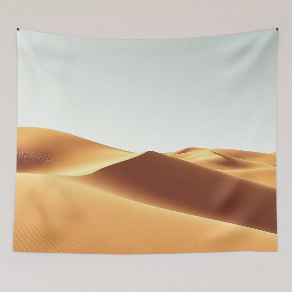 Item preview, Minimalist Golden Sand Dunes Desert Landscape Poster designed and sold by IntelliMindDesigns.