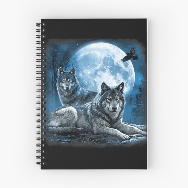 Item preview, Wolves Full Moon Night Wilderness Animal Lover designed and sold by Moscettakkk.