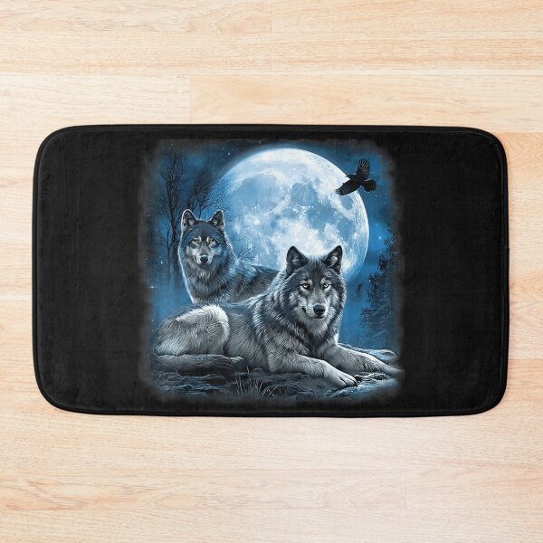 Item preview, Wolves Full Moon Night Wilderness Animal Lover designed and sold by Moscettakkk.