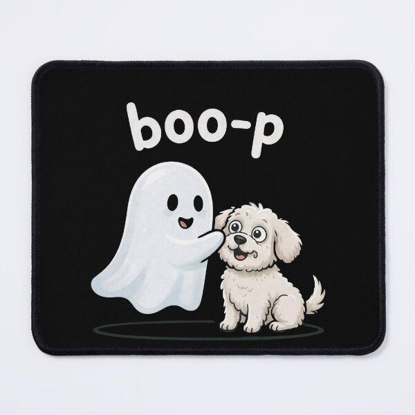 Item preview, Boo-p Ghost and Dog Line Art Cute Nose Boop Halloween designed and sold by Zizo-DR44.