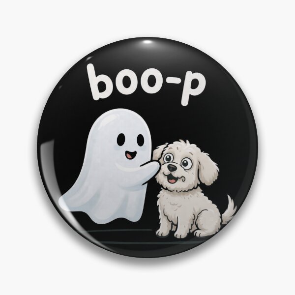 Item preview, Boo-p Ghost and Dog Line Art Cute Nose Boop Halloween designed and sold by Zizo-DR44.
