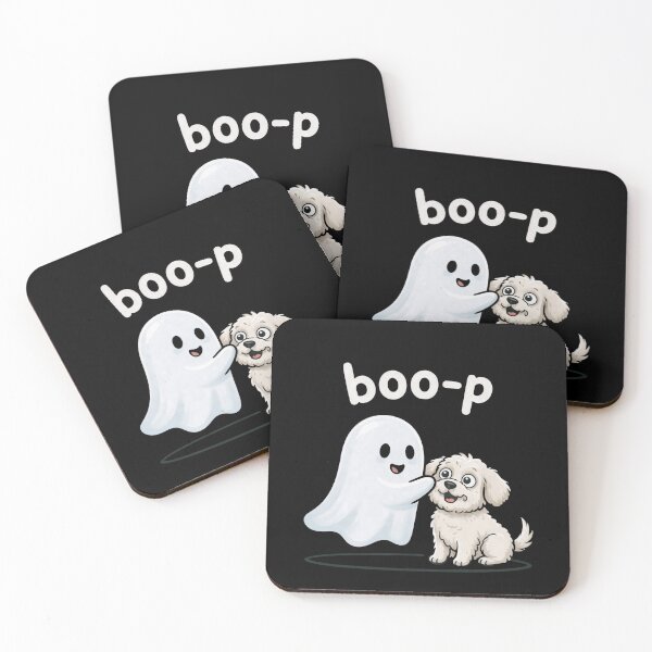 Item preview, Boo-p Ghost and Dog Line Art Cute Nose Boop Halloween designed and sold by Zizo-DR44.