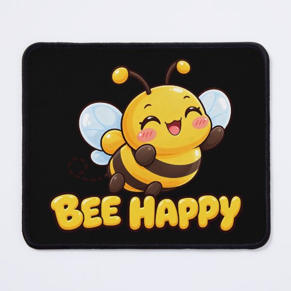 Item preview, Bee Happy - Cute Kawaii Bee designed and sold by Visual Dept..