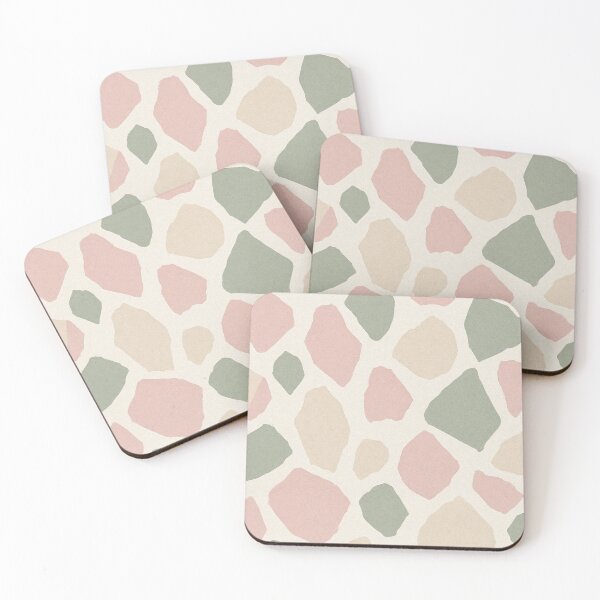 Item preview, Pastel Pink Sage Green Terrazzo Pattern designed and sold by IntelliMindDesigns.