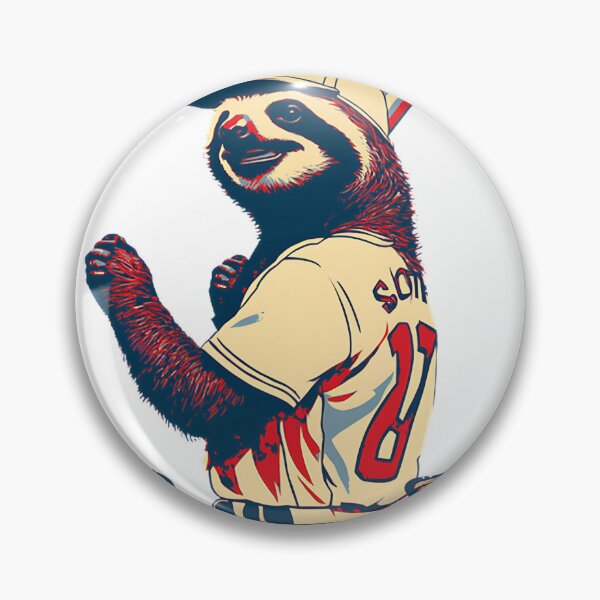 Item preview, Vintage Style Sloth Baseball Player Illustration Design designed and sold by JaFlipKart.
