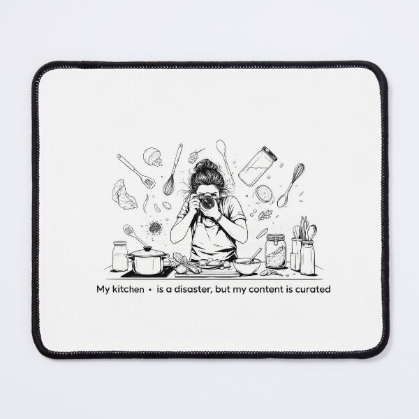 Item preview, Chaotic Kitchen Food Blog Quote designed and sold by NiftyWrx.