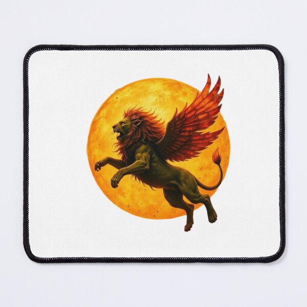 Item preview, Flying Lion with Wings Fantasy Art designed and sold by Robert Lucio.
