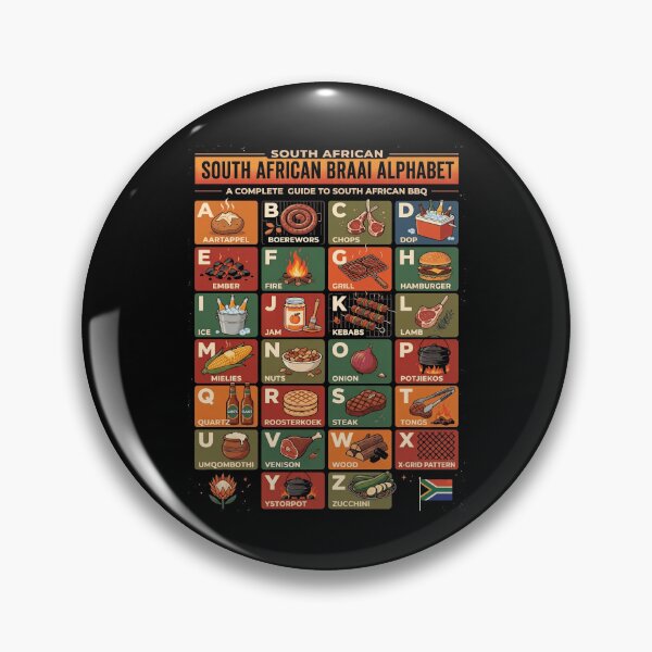 Item preview, South African Braai Alphabet Lekker BBQ Guide designed and sold by d247.