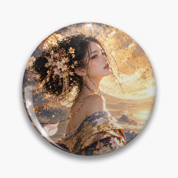 Item preview, Kintsugi Dreams - Ethereal Japanese Moon and Sakura designed and sold by KINTSUGI-LUMI.