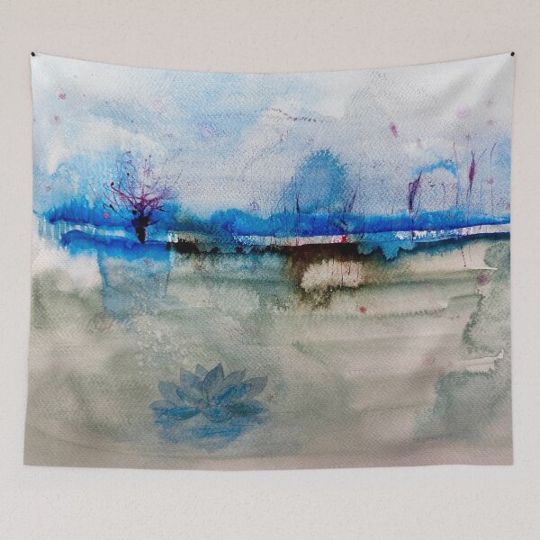 Item preview, blue lotus designed and sold by Marianna Tankelevich.