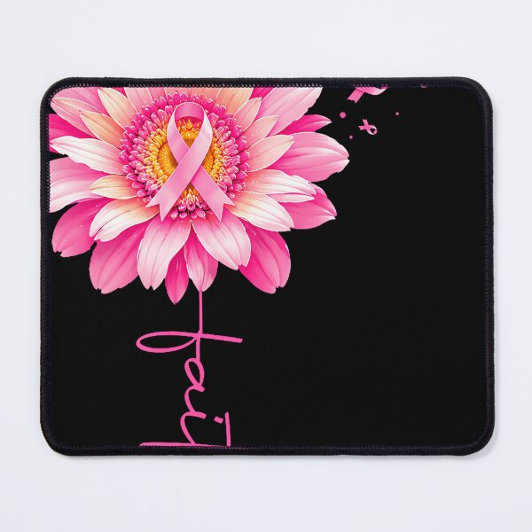 Item preview, Breast Cancer Awareness Faith Cross Pink Ribbon Floral designed and sold by walthfehrl.