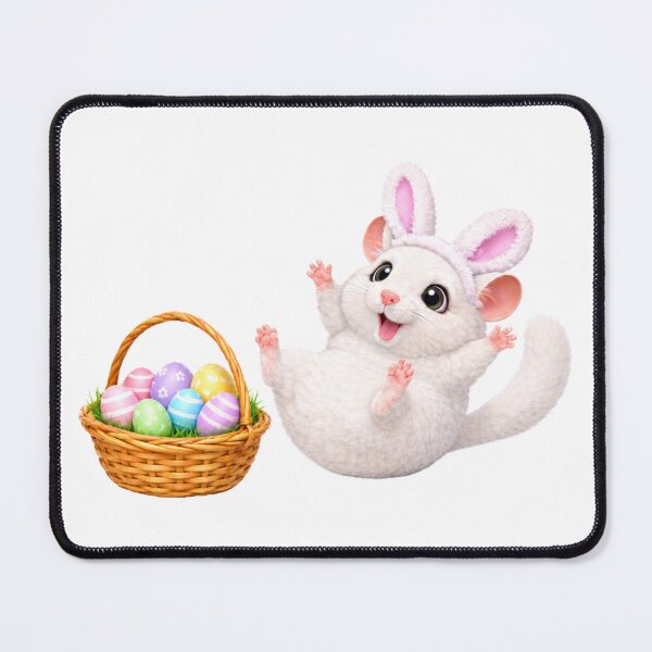 Item preview, White Chinchilla Easter Basket designed and sold by Sillytoe.