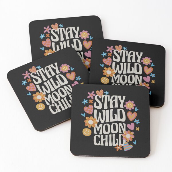 Item preview, Stay Wild Moon Child Groovy Flowers designed and sold by VioletNance.