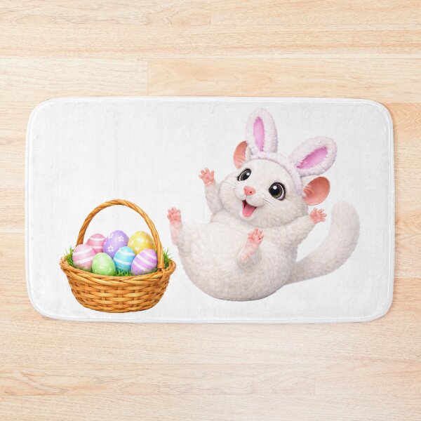 Item preview, White Chinchilla Easter Basket designed and sold by Sillytoe.