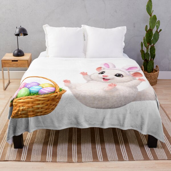Item preview, White Chinchilla Easter Basket designed and sold by Sillytoe.