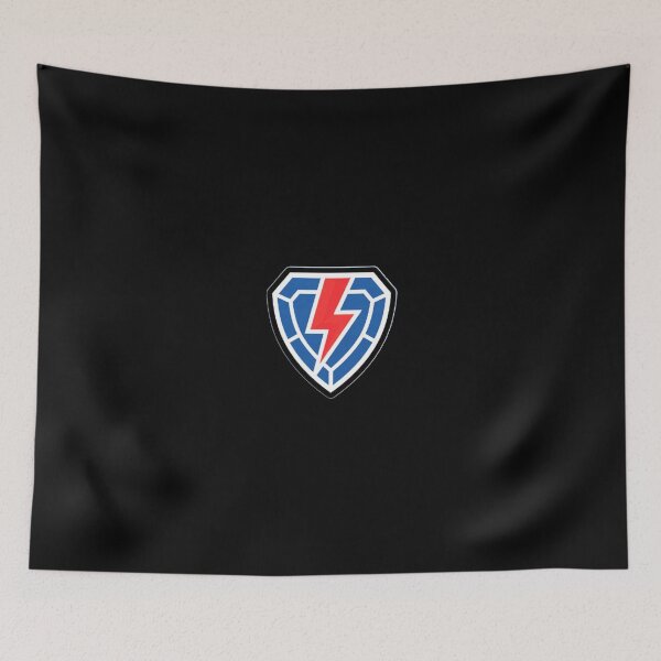 Item preview, Superhero Shield Lightning Emblem - Minimalist Comic Crest Design designed and sold by 7MKGallery.