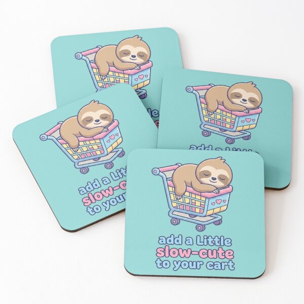 Item preview, Cute Sloth Shopping Cart SVG, Add a Little Slow-Cute to Your Cart, Funny Sloth Lover Design, Cute Shopping Lover Gift designed and sold by morning sun.