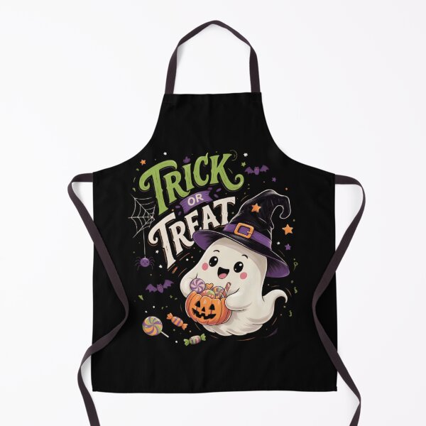 Item preview, Trick or Treat Cute Ghost Witch Hat Candy Pumpkin Halloween Kids designed and sold by Zizo-DR44.