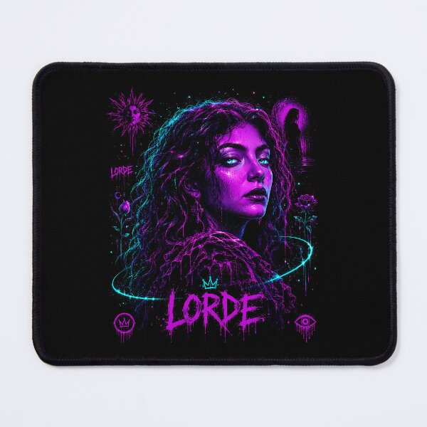 Item preview,  Lorde Purple Celestial Neon Portrait designed and sold by JMS-Artvintage.