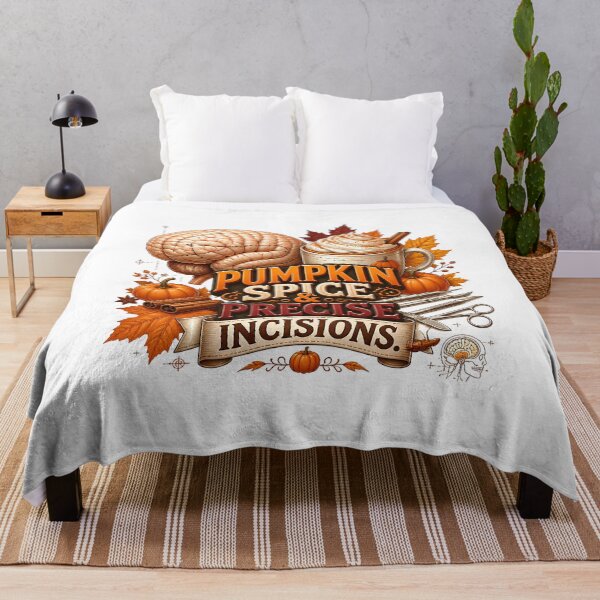 Item preview, Pumpkin Spice and Precise Incisions – Funny Fall Neurosurgeon & Brain Surgeon Design designed and sold by CuteDesignables.
