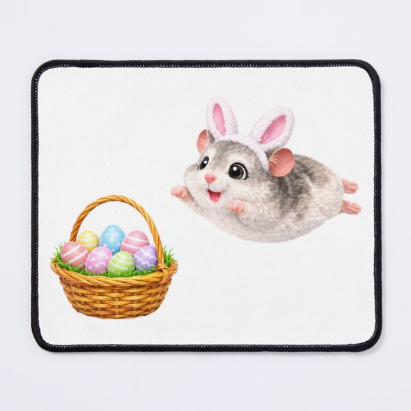 Item preview, Winter White Dwarf Hamster Easter Hop designed and sold by Sillytoe.