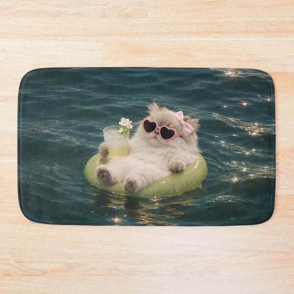 Item preview, Cat on floaties  designed and sold by FigmaCreations.