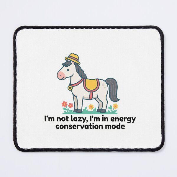 Item preview, Cute Horse with Energy Conservation Badge designed and sold by NiftyWrx.