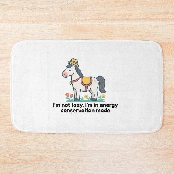 Item preview, Cute Horse with Energy Conservation Badge designed and sold by NiftyWrx.