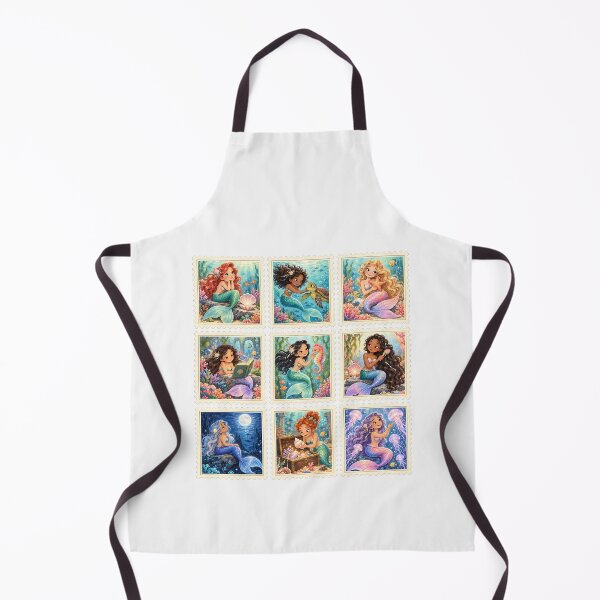 Item preview, Cute Mermaid Stamps designed and sold by naragonkanok.