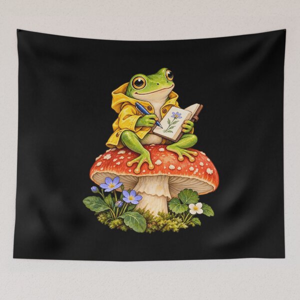 Item preview, Field Notes Frog in a Yellow Raincoat designed and sold by Orca Chuckle Studios.