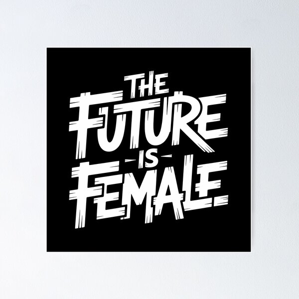 Item preview, The Future Is Female – Distressed Feminist Typography Statement designed and sold by LoFizzy.