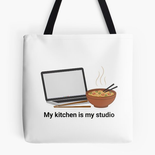 Item preview, Minimalist Food Blogger Desk with Ramen designed and sold by NiftyWrx.