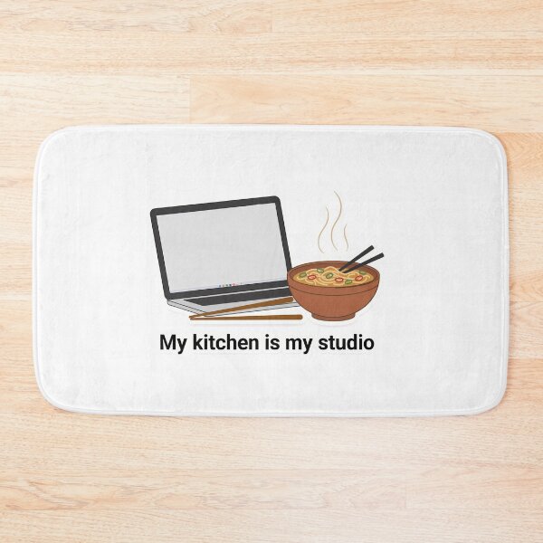 Item preview, Minimalist Food Blogger Desk with Ramen designed and sold by NiftyWrx.