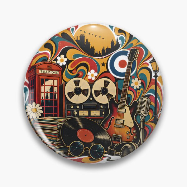 Item preview, Sixty Years of British Invasion Retro Rock Music Poster Design designed and sold by Hard50.