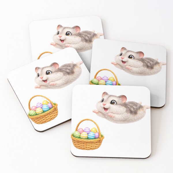 Aperçu de l'œuvre Jeu de Pâques avec un hamster nain blanc d'hiver créée et vendue par Sillytoe.
