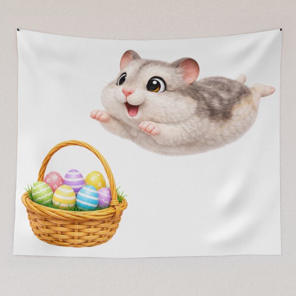 Item preview, Winter White Dwarf Hamster Easter Play designed and sold by Sillytoe.
