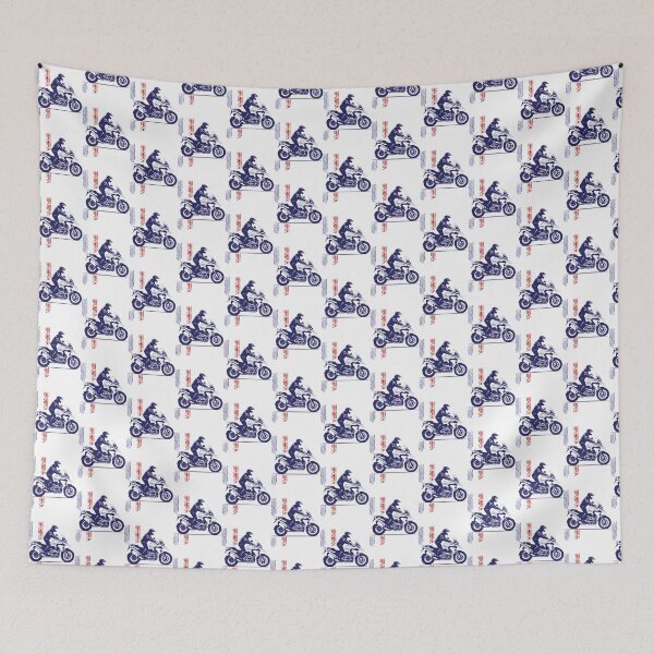 Item preview, Stylized Blue and Red GS Flag Design with Bold Color Contrast designed and sold by Karnach.
