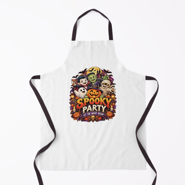 Item preview, Retro Spooky Party Halloween Night designed and sold by PrintBreeze.