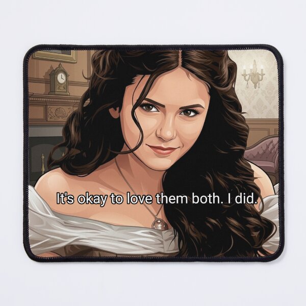Item preview, Katherine Pierce Quote – It’s Okay to Love Them Both Vampire Diaries Vector Art designed and sold by Fandom Universe.