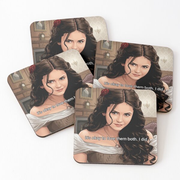 Item preview, Katherine Pierce Quote – It’s Okay to Love Them Both Vampire Diaries Vector Art designed and sold by Fandom Universe.