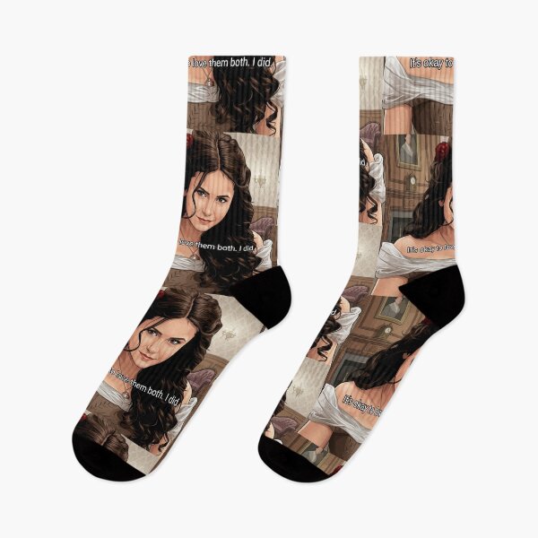 Item preview, Katherine Pierce Quote – It’s Okay to Love Them Both Vampire Diaries Vector Art designed and sold by Fandom Universe.