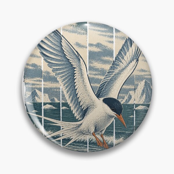 Item preview, Arctic Tern on the Pebble Shore Wild Bird Wildlife Art designed and sold by VisualArtsOasis.