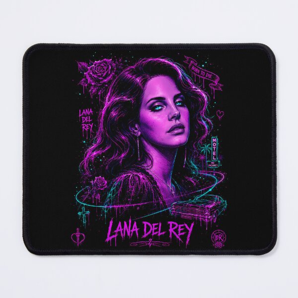 Item preview, Lana Del Rey Neon Rose Portrait designed and sold by JMS-Artvintage.